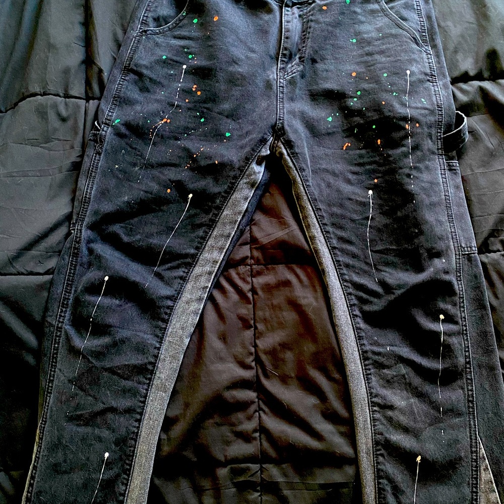 Paint splatter jeans